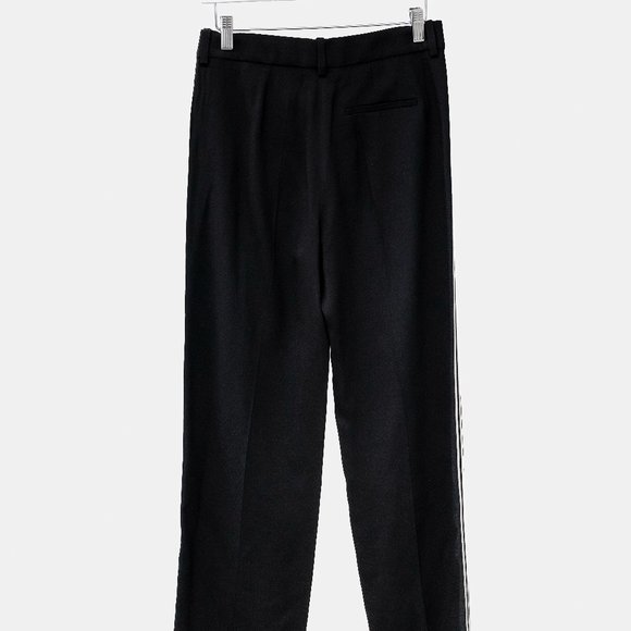 Chloé Black Track Stripe Wide Leg Trousers - Picture 3 of 10